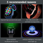 T500+MAX Smart-Armband mit 1,69 Zoll HD-Bildschirm, unterstützt Bluetooth-Anrufe und Herzfrequenzmessung