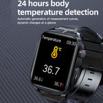 TK11P 1.83 inch IPS Screen IP68 Waterproof Steel Band Smart Watch, Support Stress Monitoring / ECG, Steel Band (Black)