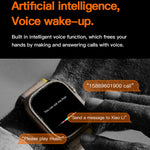 T800 Ultra 1.99 inch Silicone Band Smart Watch Support Heart Rate / ECG, Silicone Band