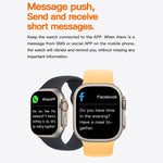 T800 Ultra 1.99 inch Silicone Band Smart Watch Support Heart Rate / ECG, Silicone Band