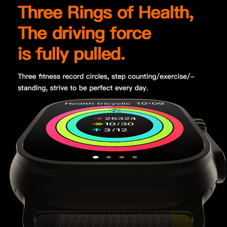 T800 Ultra 1.99 inch Ocean Silicone Band Smart Watch Support Heart Rate / ECG, Ocean Silicone Band (Black), Ocean Silicone Band (White), Ocean Silicone Band (Yellow)