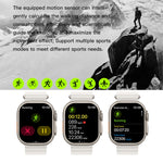 T800 Ultra 1.99 inch Ocean Silicone Band Smart Watch Support Heart Rate / ECG, Ocean Silicone Band (Black), Ocean Silicone Band (White), Ocean Silicone Band (Yellow)