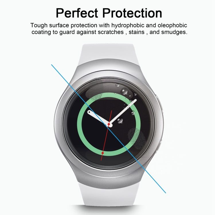 2 PCS ENKAY Hat-Prince for Samsung Gear S2 Smart Watch 0.2mm 9H Surface Hardness 2.15D Explosion-proof Tempered Glass Screen Film