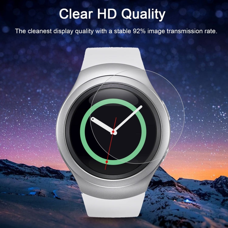 2 PCS ENKAY Hat-Prince for Samsung Gear S2 Smart Watch 0.2mm 9H Surface Hardness 2.15D Explosion-proof Tempered Glass Screen Film
