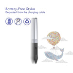 لوحة رسم جرافيك احترافية HUION Inspiroy Series H950P 5080LPI USB لنظامي Windows / Mac OS، مع قلم بدون بطارية