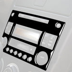 For Nissan 350Z 2003-2009 Car CD Radio Playback Panel Decorative Stickers, Left and Right Drive Universal, Car CD Radio Playback Panel