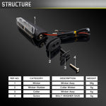 2pcs For Honda RS150 XRE300 CRF300 X-ADV Motorcycles LED Turn Signal Light, For Honda RS150