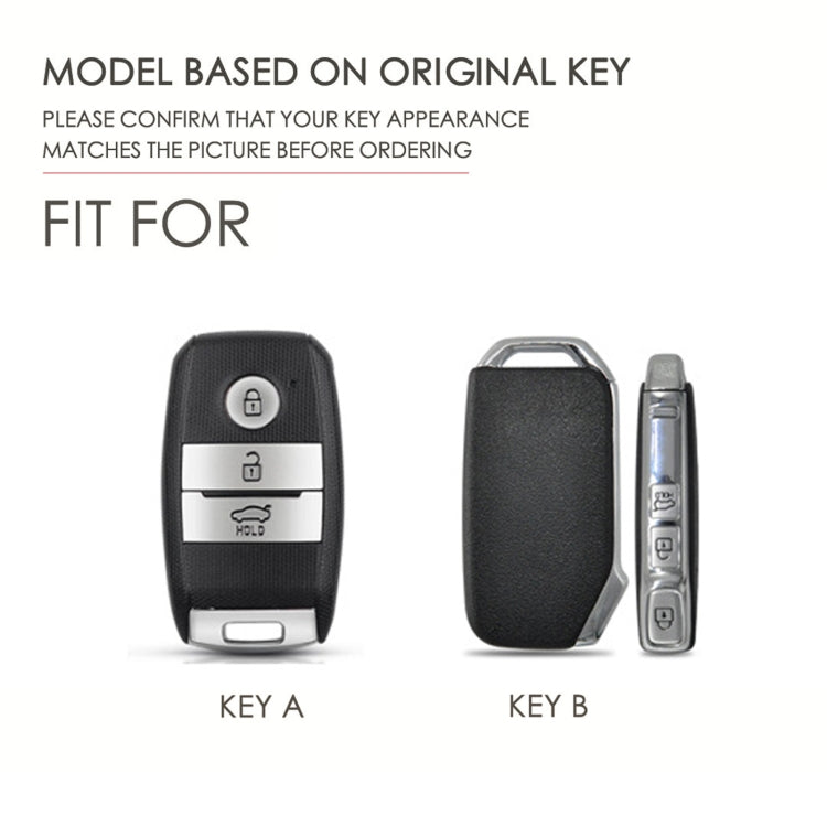 For Kia Sportage R / K5 / K4 / K2 / KX3 Hallmo B Style Car Cowhide Leather Key Protective Cover Key Case, C135