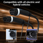 Feyree European Standard New Energy Electric Vehicle Charging Pile Double-ended Extension Cable, 480V 32A