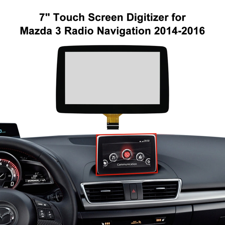 For Mazda Axela 2014-2016 7 inch Car Capacitive Touch Screen BHP1611J0D, For Mazda Axela 2014-2016
