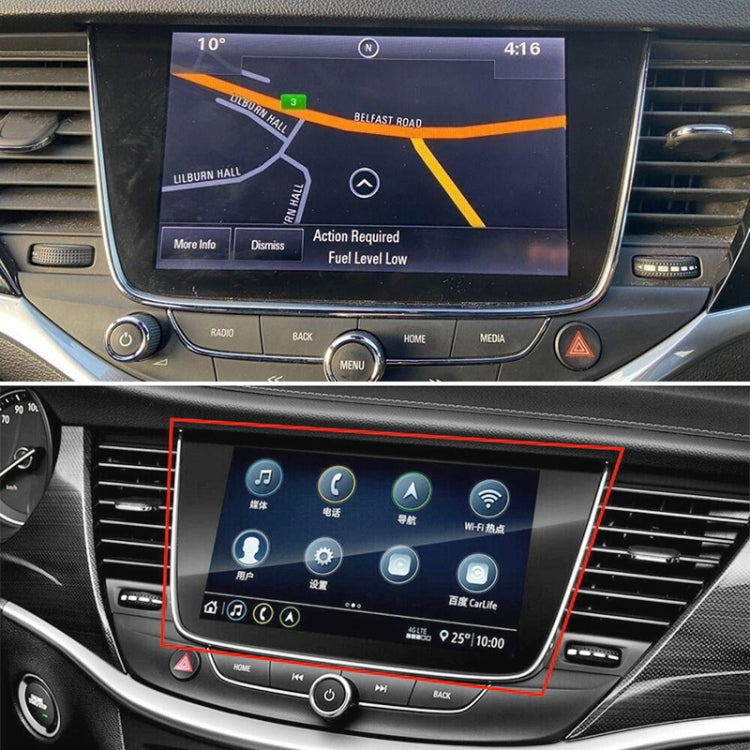 For Opel Astra K 8 inch Car Capacitive Touch Screen LQ080Y5DZ10 12, For Opel Astra K