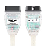 USB to OBD2 16 Pin MINI VCI FT232RL Single Diagnostic Cable for Toyota TIS Techstream, FT232RL