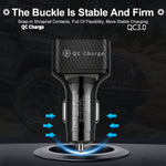 BK-360 6 in 1 QC3.0+3.1A USB luminescent Car Charger, BK-360