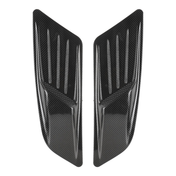 HD-713 1 Pair Car Hood Decorative Stickers Fender Air Vents Sticker(Carbon Fiber), Carbon Fiber