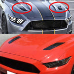HD-713 1 Pair Car Hood Decorative Stickers Fender Air Vents Sticker(Carbon Fiber), Carbon Fiber