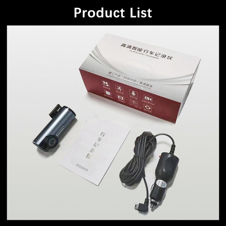 Car 1080P HD WiFi Driving Recorder, Supports Mobile APP Link & Automatic Loop Recording, Car WiFi Driving Recorder