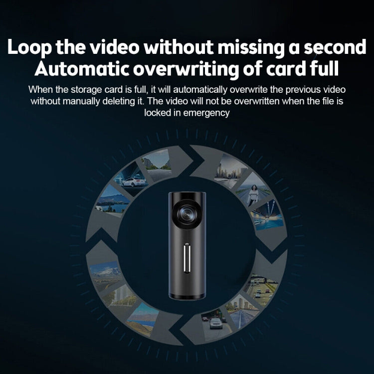 Car 1080P HD WiFi Driving Recorder, Supports Mobile APP Link & Automatic Loop Recording, Car WiFi Driving Recorder