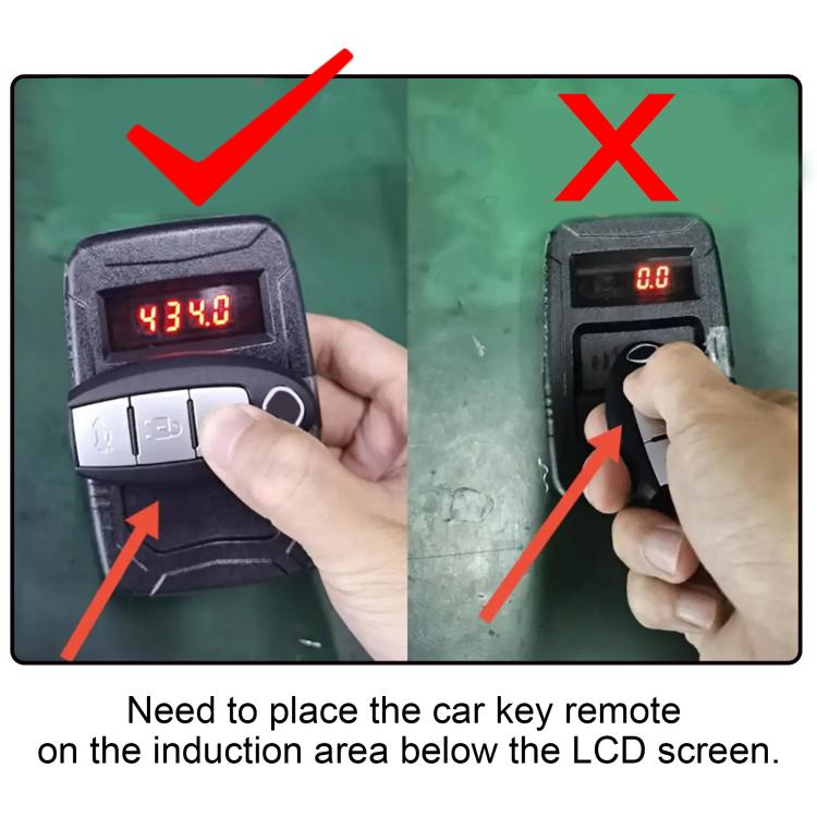WOYO PL001 Car Remote Control Tester 10-1000MHZ RF IR Infrared Wireless Digital Frequency Tester for Truck Door Key Remote Clone, PL001