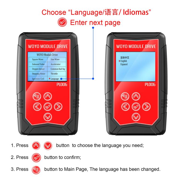 WOYO PL006 Automotive Component Sensor Offline Drive Tester for Automotive Maintenance and Inspection Sensors Auto tools, PL006