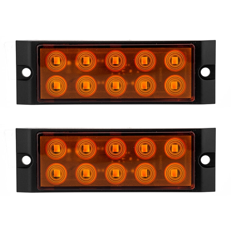 2pcs Car / Truck 10LEDs Side Marker Indicator Lights Bulb Lamp, MK-017(Orange), MK-017 (Red), MK-017 (White)