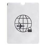 100pcs Aluminum Foil Anti Theft RFID Blocking Sleeve Passport Passbook Protector, Size: 13.5*10.5cm, Airplane Pattern 100pcs