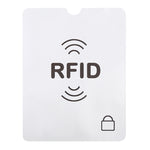 100pcs Aluminum Foil Anti Theft RFID Blocking Sleeve Passport Passbook Protector, Size: 13.5*10.5cm, RFID 100pcs
