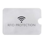 100pcs Aluminum Foil Anti Theft RFID Blocking Sleeve Card Protector, Size: 9.1*6.3cm, RFID Protection 100pcs
