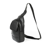 6023 Casual Litchi Texture Soft Face Full-grain Cowhide One Shoulder Crossbody Bag for Men, Black, Coffee, Red, Brown