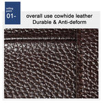 6023 Casual Litchi Texture Soft Face Full-grain Cowhide One Shoulder Crossbody Bag for Men, Black, Coffee, Red, Brown