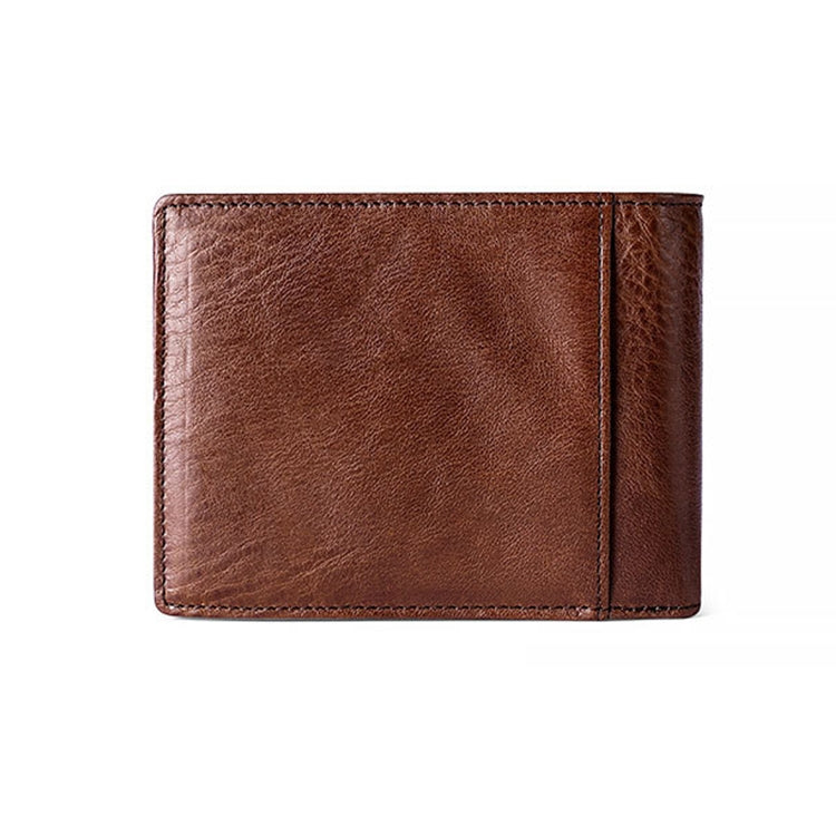 8016 Retro Cowhide Leather Multiple Card Slots Wallet for Men, with Removable Card Holder, 8016