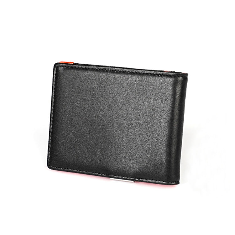 9606 Cowhide Leather Anti-magnetic RFID Multiple Card Slots Wallet for Men, with Zipper Bag, 9606 Black, 9606 Coffee