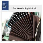 KB152 Butterfly Pattern Zipper Cowhide Leather Organ Shape Multiple Card Slots Anti-magnetic RFID Wallet for Ladies, KB152 Colour, KB152 Blue, KB152 Purple, KB152 Silver