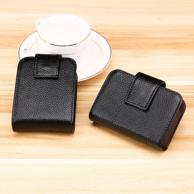 محفظة نسائية من جلد البقر على شكل منظم بطبقات متعددة مضادة للمغناطيس RFID مع نافذة شفافة موديل KB189، أرجواني KB189، أحمر وردي KB189، أزرق ياقوتي KB189، أسود KB189