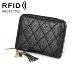 محفظة نسائية من جلد البقر بسحاب بنمط ماسي KB213، صف مزدوج، شكل منظم، فتحات متعددة للبطاقات، مضادة للمغناطيس RFID، حقيبة كلتش للسيدات، KB213 أزرق، KB213 وردي فاتح، KB213 أحمر وردي، KB213 أسود، KB213 وردي
