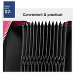 KB213 Diamond Texture Zipper Cowhide Leather Double Row Organ Shape Multiple Card Slots Anti-magnetic RFID Wallet Clutch Bag for Ladies, KB213 Rose Red, KB213 Black, KB213 Pink, KB213 Blue, KB213 Light Pink