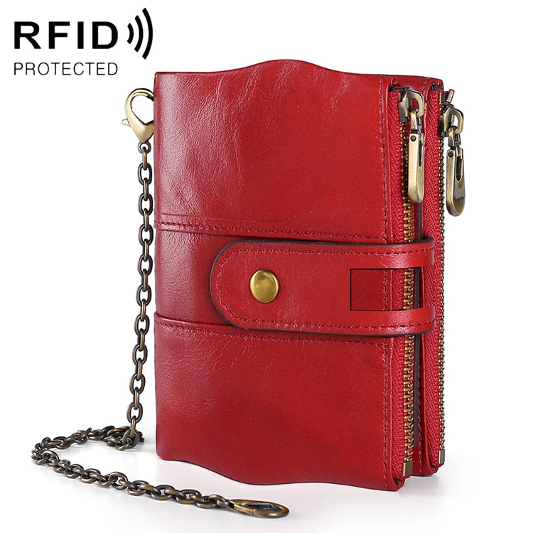 LT3539 Cowhide Leather Zipper Buckle Anti-magnetic RFID Wallet Clutch Bag for Men, with Card Slots & Shoulder Strap, LT3539 Yellowish-brown, LT3539 Shoulder Strap Black, LT3539 Shoulder Strap Coffee, LT3539 Shoulder Strap Blue, LT3539 Strap Red