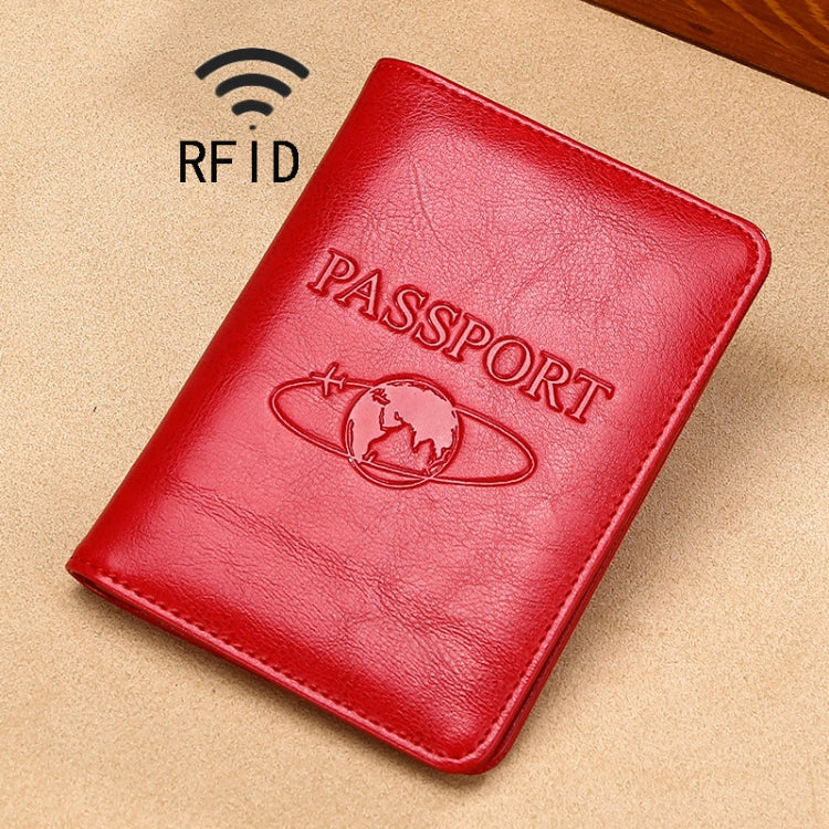TP-8296 Multi-functional RFID Leather Travel Passport Holder