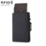 CH0727-1 RFID Carbon Fiber Zipper Multifunctional Card Package