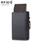 CH0727-1 RFID Carbon Fiber Zipper Multifunctional Card Package