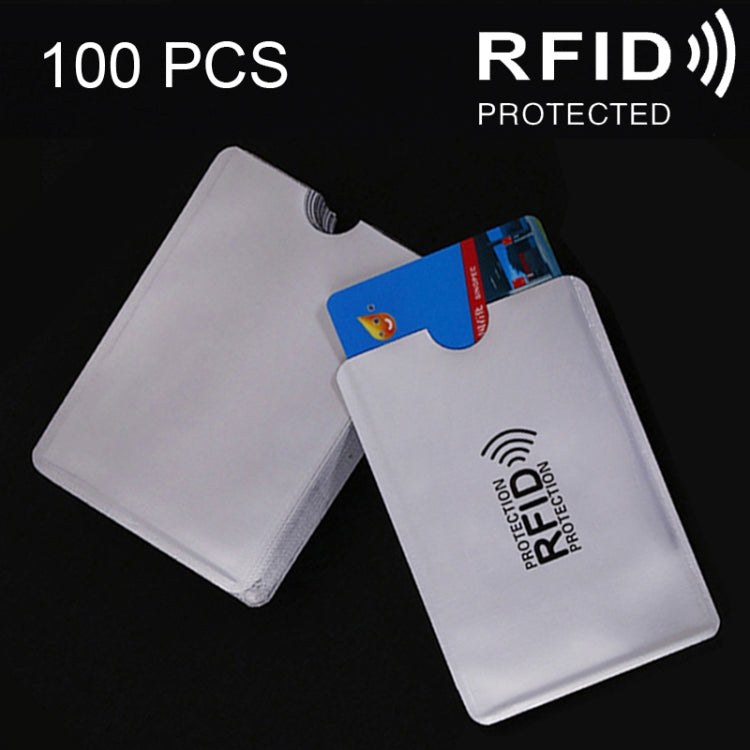 100 PCS Aluminum Foil Card Protective Cover Case RFID Blocking Safety Shield Identity Sleeves Cards Bag, Size: 9.1*6.3cm, CCB1077A, CCB1077B, CCB1077C