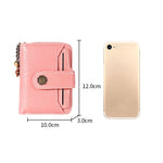3522 Short Anti-magnetic RFID Wallet Multi-function Wallet for Ladies, with Card Slots