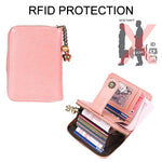 3522 Short Anti-magnetic RFID Wallet Multi-function Wallet for Ladies, with Card Slots