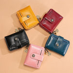 3522 Short Anti-magnetic RFID Wallet Multi-function Wallet for Ladies, with Card Slots