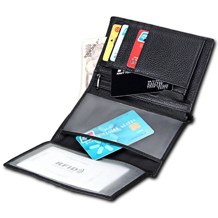 8219 Antimagnetic RFID Men Multi-functional Wallet Card Bag Passport Package, 8219