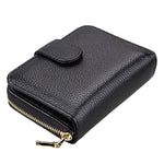 KB132 Female Style Full Grain Cow Leather Multifunctional RFID Wallet/ Card Bag/ Driving License Package