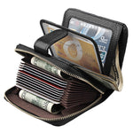 KB132 Female Style Full Grain Cow Leather Multifunctional RFID Wallet/ Card Bag/ Driving License Package