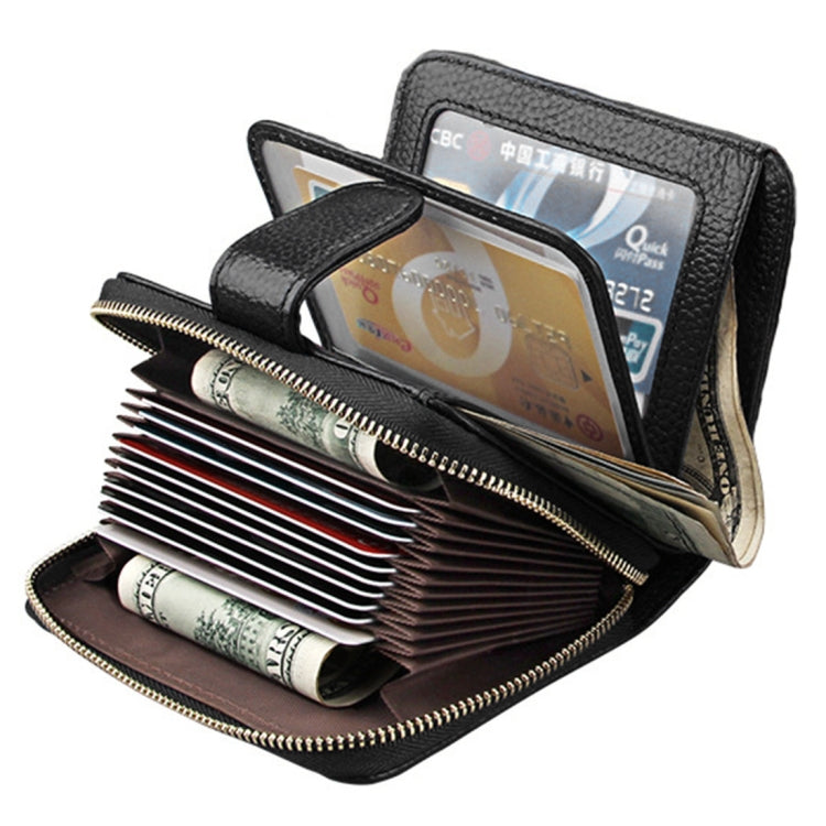 KB132 Female Style Full Grain Cow Leather Multifunctional RFID Wallet/ Card Bag/ Driving License Package