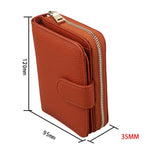 KB132 Female Style Full Grain Cow Leather Multifunctional RFID Wallet/ Card Bag/ Driving License Package