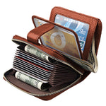 KB132 Female Style Full Grain Cow Leather Multifunctional RFID Wallet/ Card Bag/ Driving License Package