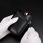 KB155 Antimagnetic RFID Zipper Leather Large-capacity Cards Holder Wallet